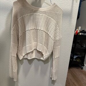 Women's Cream Knit Sweater